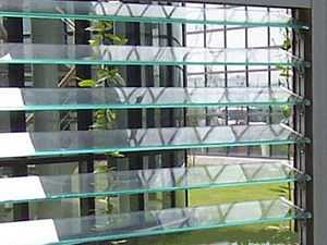 glass louvres