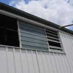 replacing old glass louvres