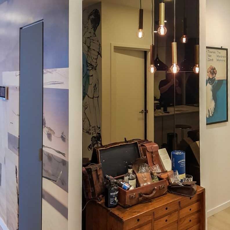 alcove mirror wall