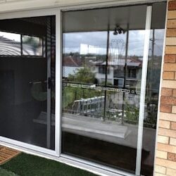 patio door after